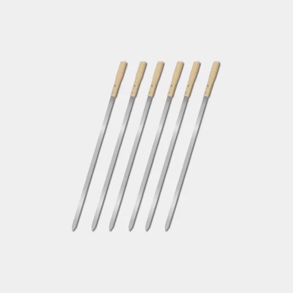 Wooden Handle BBQ Set