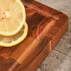004 Acacia Wood Rectangle with Sink Chopping Board