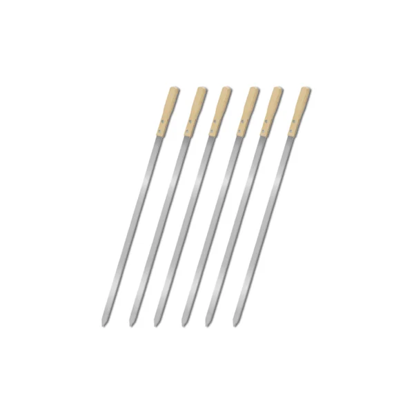 Wooden Handle BBQ Set