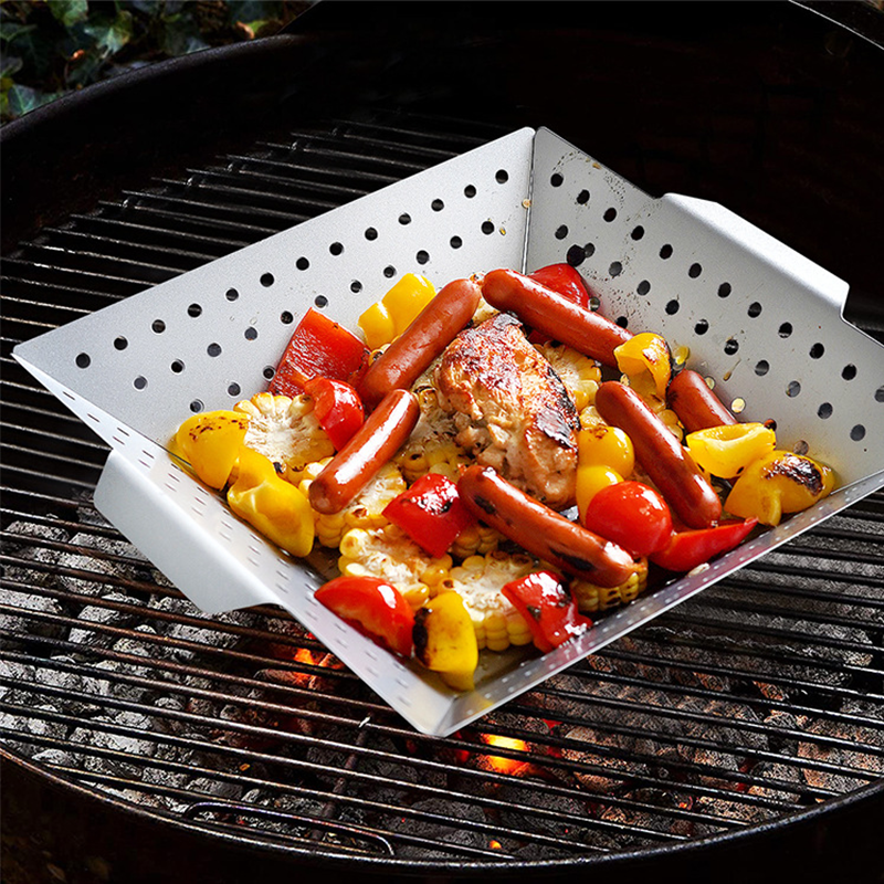 Thickened BBQ Basket - Carbon Steel