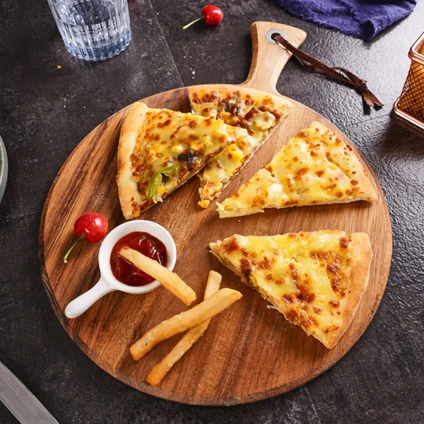 04 12" Round Acacia Pizza Plank