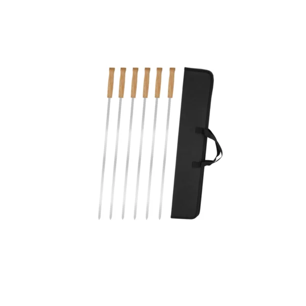 Wooden Handle BBQ Set