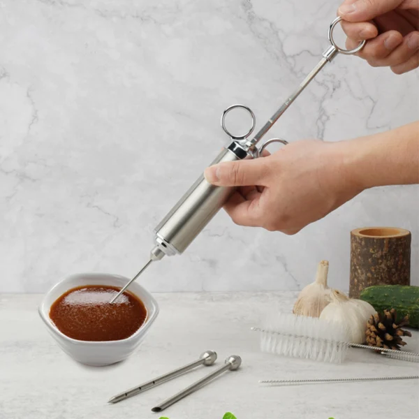 06 Stainless steel marinade injector