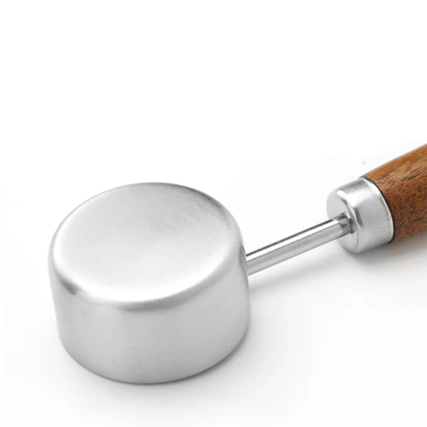 15ML 304 Stainless Steel Acacia Wood Coffee Spoon