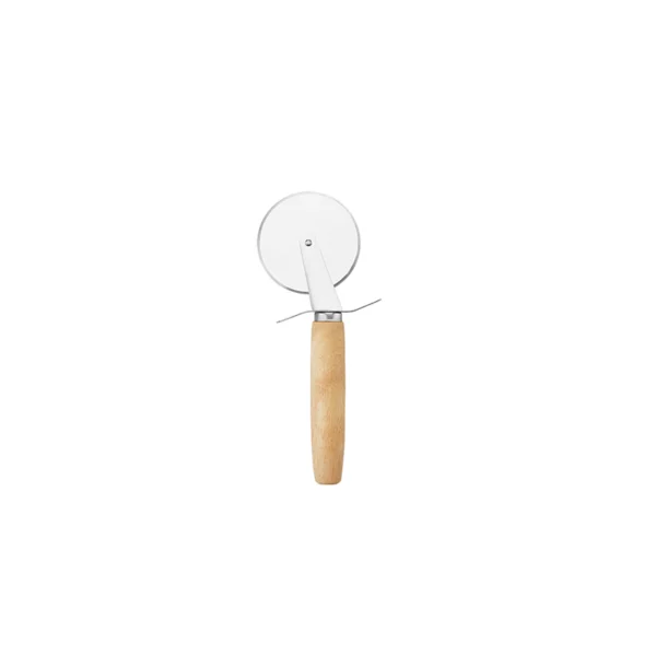 Pizza Baking Set - Wooden Handle SS Pizza Cutter & Shovel