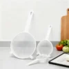 07 Plastic Strainer Set of 4 - Heat-Resistant Long Handle