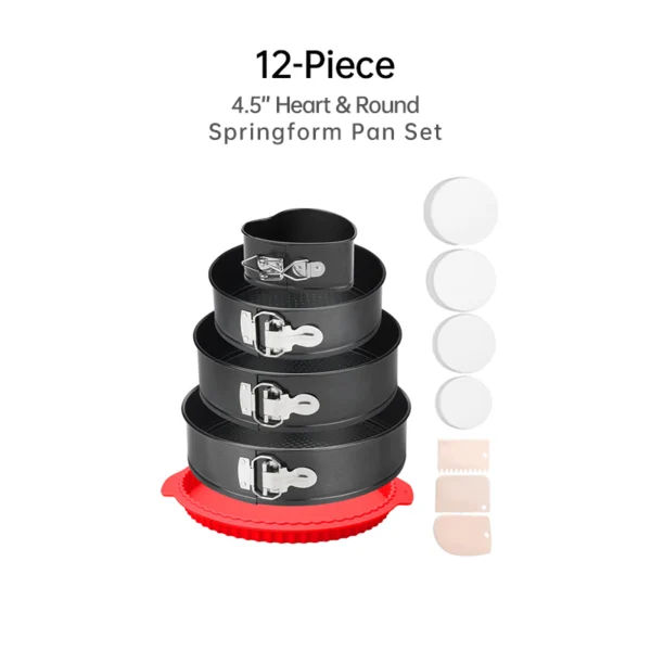 non-stick lockable baking pan set for home baking with spatula paper