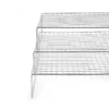 smooth edge stainless steel baking cooling rack close up