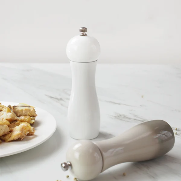 6-Inch Ceramic Pepper Grinder004 Adjustable stainless steel rivet of manual pepper grinder for coarse or fine powder