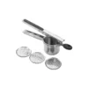 3 interchangeable discs for different mashed potato textures - potato ricer accessory