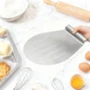 11 Inch 430 Stainless Steel Pizza Peel Cake Lifter with 5 Non-Slip Strips — Seamless Food-Grade Baking Transfer Tool