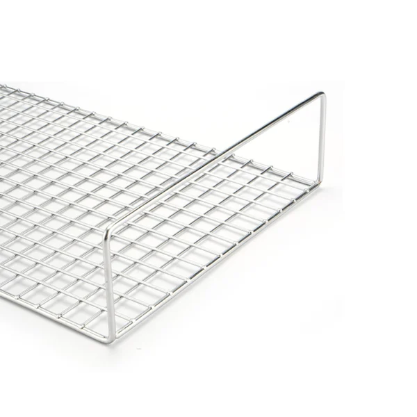 smooth edge stainless steel baking cooling rack close up