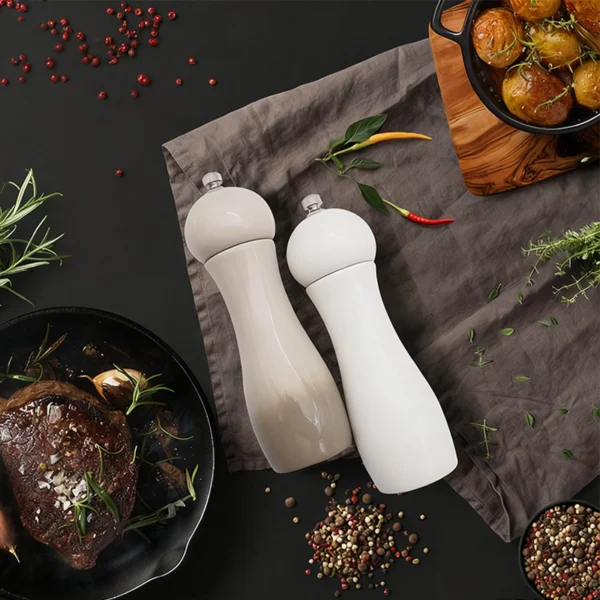 6-Inch Ceramic Pepper Grinder009 Adjustable stainless steel rivet of manual pepper grinder for coarse or fine powder
