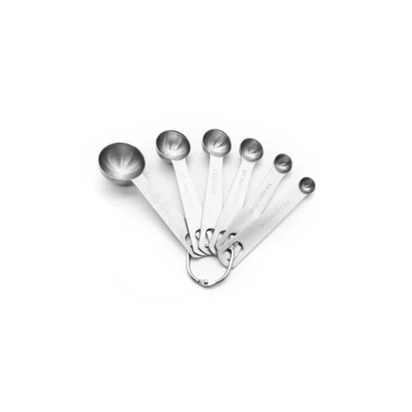 14-piece food-grade stainless steel measuring cups & spoons set with dual-scale markings for commercial bakery
