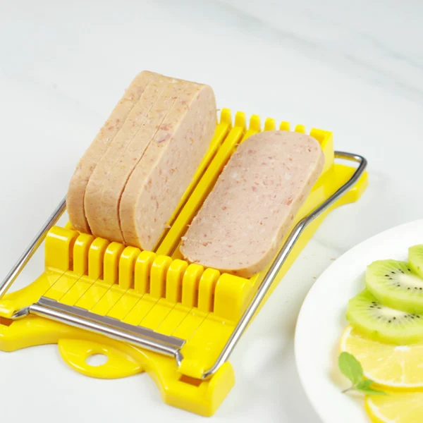 Multi-Function Luncheon Meat Ham Potato Egg Slicer012 family using multi-function slicer for home meal prep