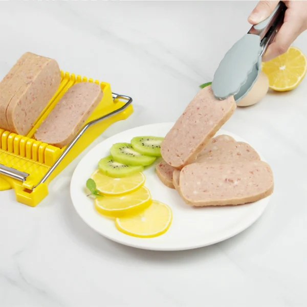 Multi-Function Luncheon Meat Ham Potato Egg Slicer014 family using multi-function slicer for home meal prep