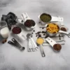 commercial measuring tools set in restaurant kitchen for ingredient portion control