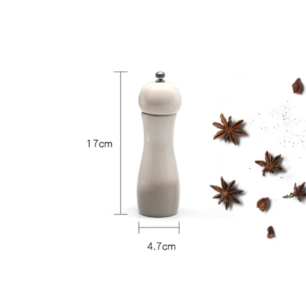 6-Inch Ceramic Pepper Grinder016 Adjustable stainless steel rivet of manual pepper grinder for coarse or fine powder
