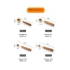 dual-scale markings on food-grade stainless steel measuring set for metric and imperial conversion