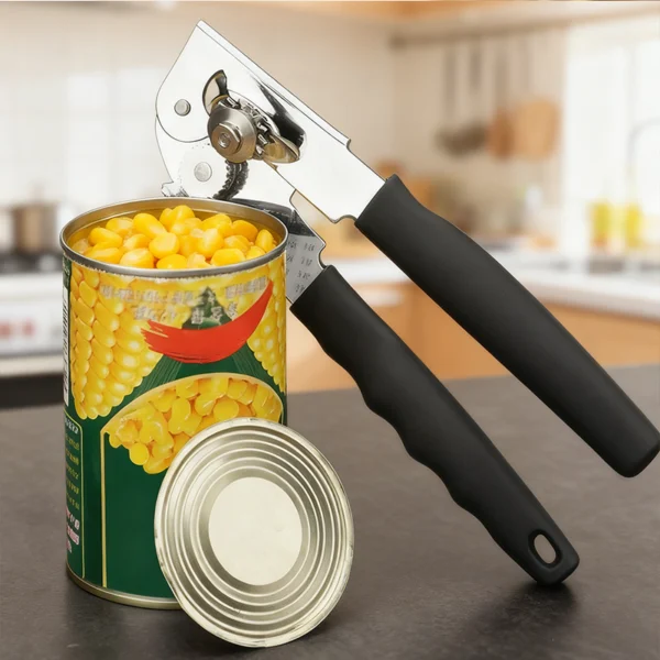 multi-size fit manual can opener for all can shapes