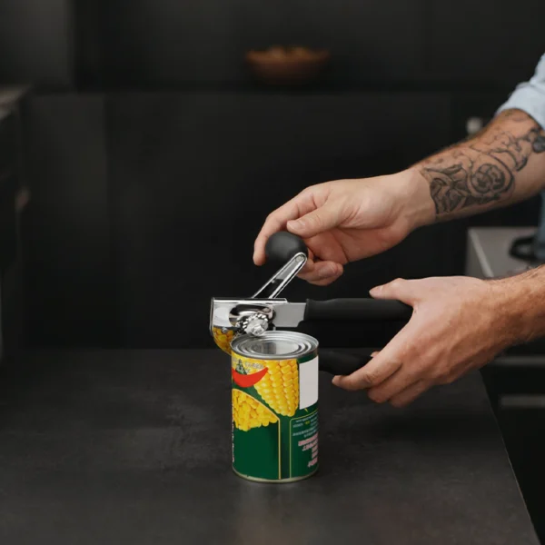 multi-size fit manual can opener for all can shapes